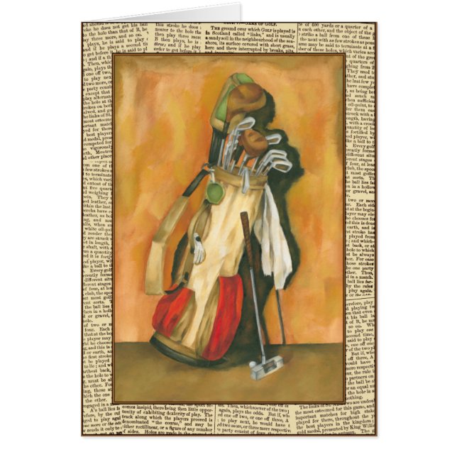 Sac de golf avec gant par Jennifer Goldberger (Devant)