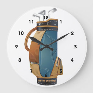 Sac de golf Design Mur Horloge