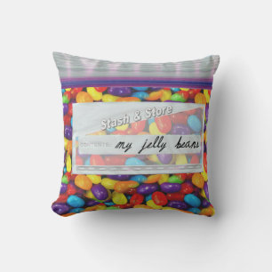 Sac de haricots de bonbons Jelly Jelly oreiller dé