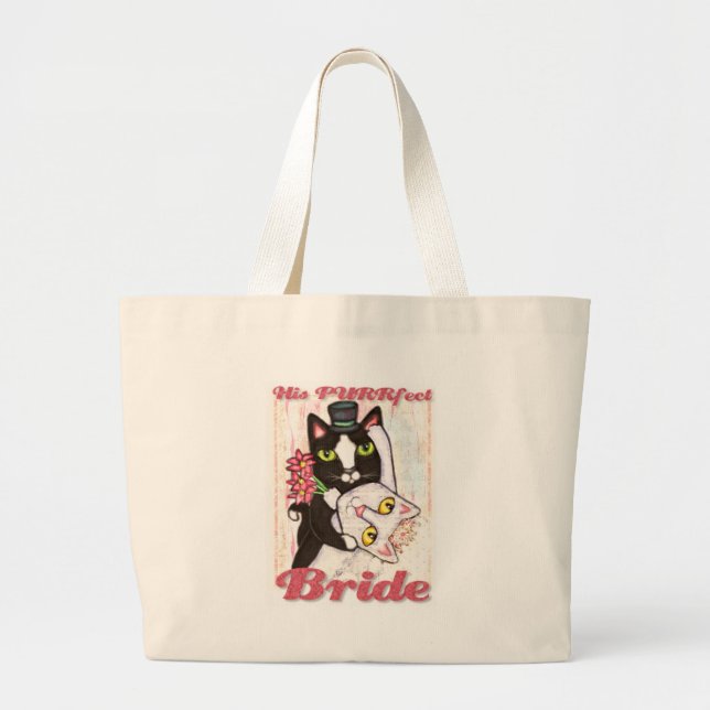 Sac de jeune mariée de danse de mariage de chat (Devant)