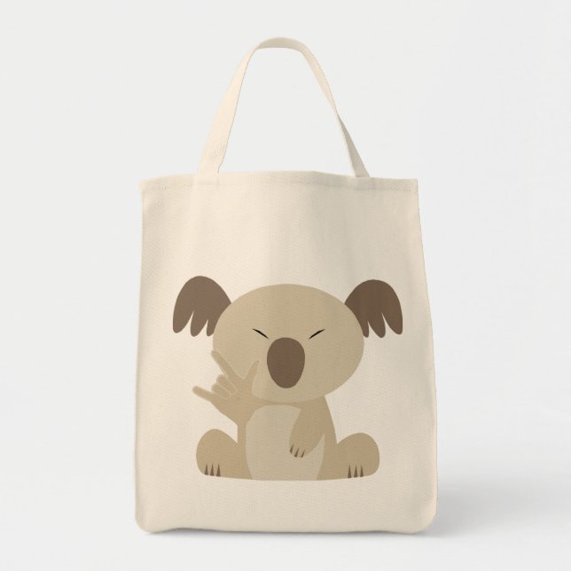 Sac de koala d'ASL je t'aime (Devant)