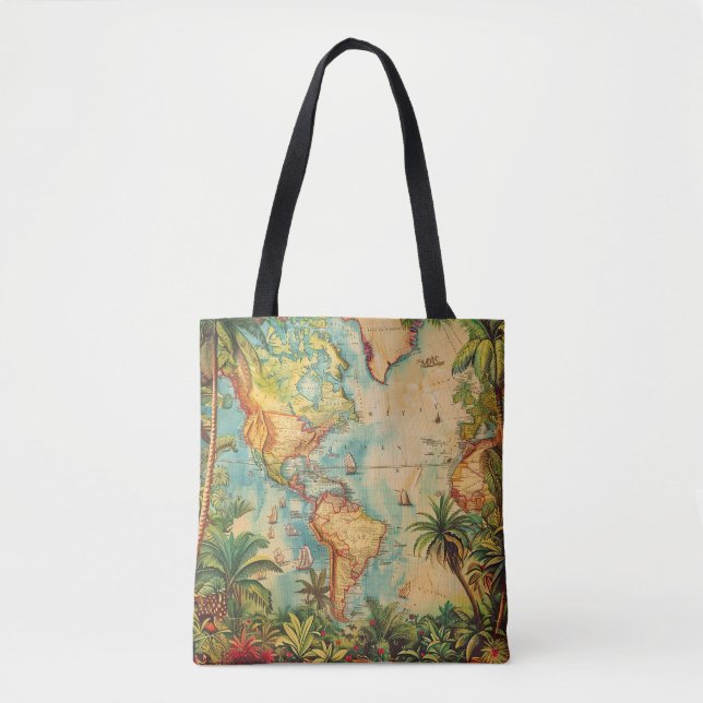 Sac de la collection Tote-vintage atlas (Devant)