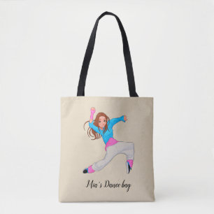 Sac de la danse de hip hop de la fille mignonne de