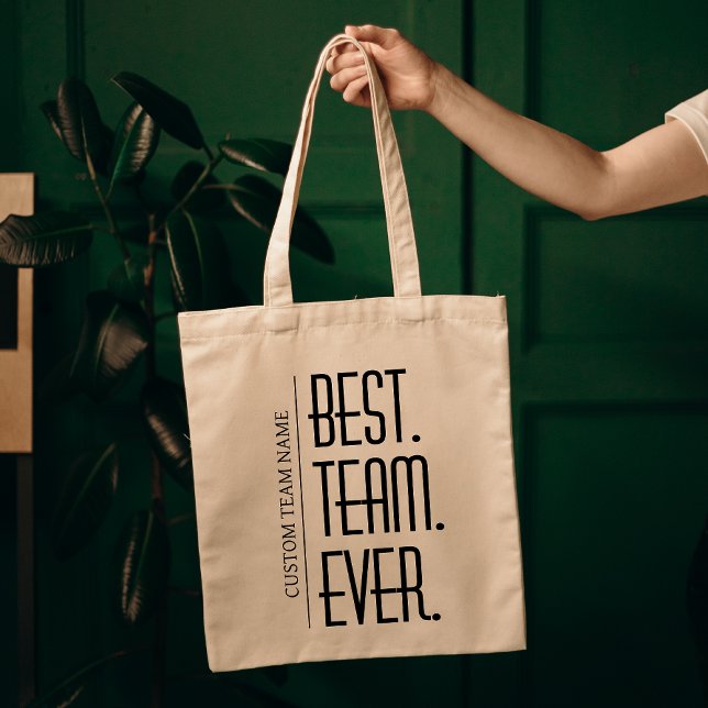 Sac de la meilleure équipe qui soit, reconnaissanc (best team ever tote, custom team tote, personalized team tote, employee appreciation gifts, team)