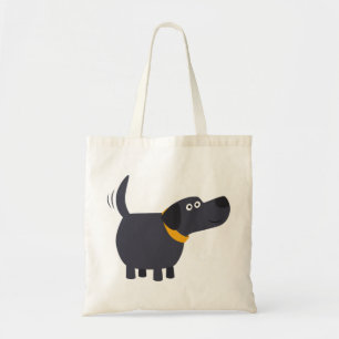 Sac de labrador noir en caricature
