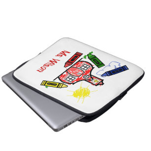 Sac de l'électronique d'école et de crayons pour