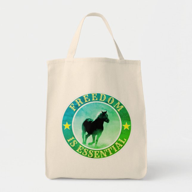 Sac de liberté (cheval, vert) (Devant)