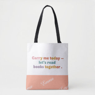 Sac de livre réglable, Ajouter votre nom, Changer 
