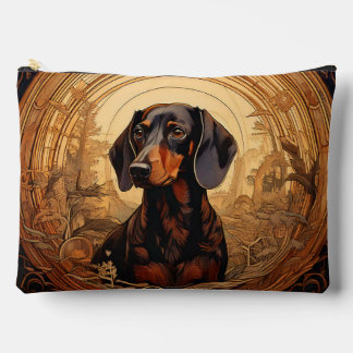 Sac de maquillage Art nouveau Dachshund