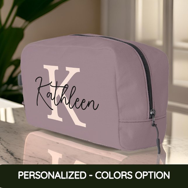 Sac de Maquillage avec Nom Initial Personnalisé Ca (custom name initial bag, initial bag for women, bridesmaid gift bag, cosmetic bag for her, MOM GIFT)