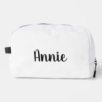 Sac de maquillage de nom en cuir, personnalisation