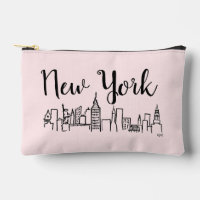Sac de maquillage d'illustration Skyline NYC
