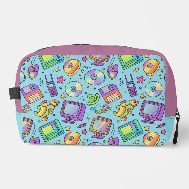Sac de Maquillage Doodle Rétro Tech Y2K (Recto)