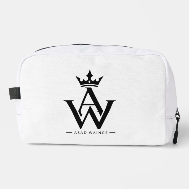 Sac de Maquillage Élégant Monogramme AW - Couronne (Recto)