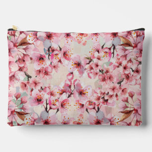 Sac de maquillage en fleurs de cerisier chic