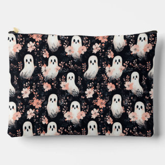 Sac de maquillage Fleur Halloween Ghost