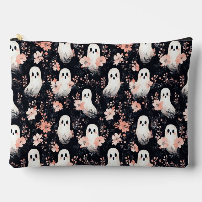 Sac de maquillage Fleur Halloween Ghost (Recto)