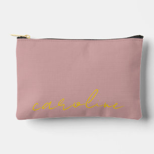 Sac de Maquillage Personnalisé avec Nom en Or : Po