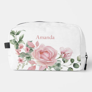 Sac de Maquillage Sur Mesure Aquarelle Roses Roses