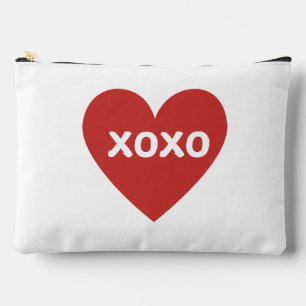 Sac de maquillage XOXO Heart Zipper Poch