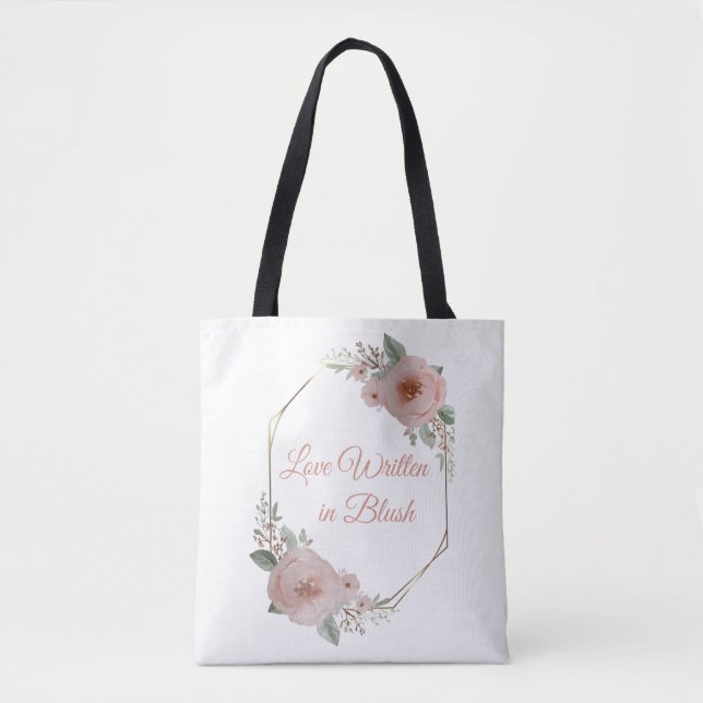 Sac de mariage Blush & Breeze – Élégant Moderne W (Devant)