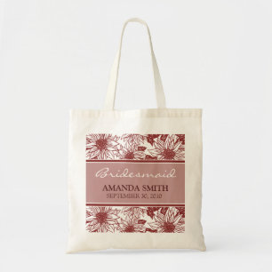 Sac de mariage personnalisé Cranberry Sunflower