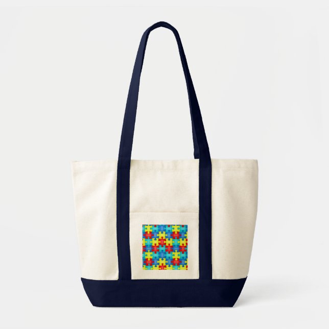 Sac de morceau de puzzle de sensibilisation sur (Devant)