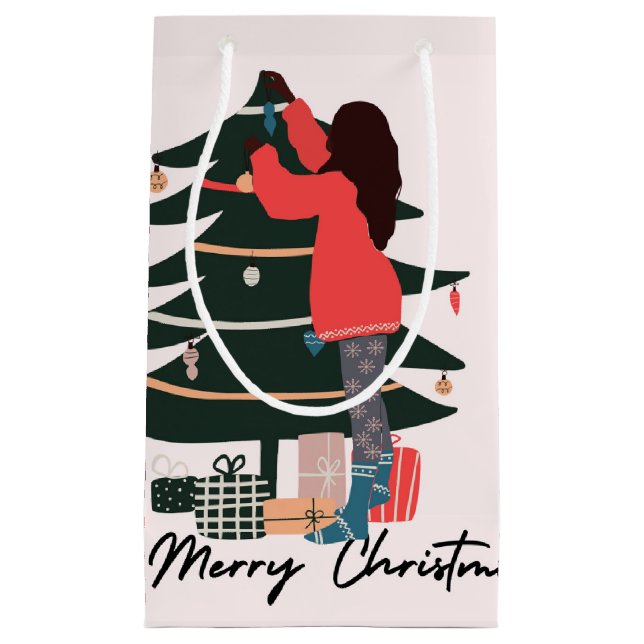 Sac de Noël pour fille noire (Devant)