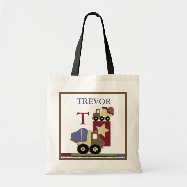 Sac de nom de bébé de construction (Devant)