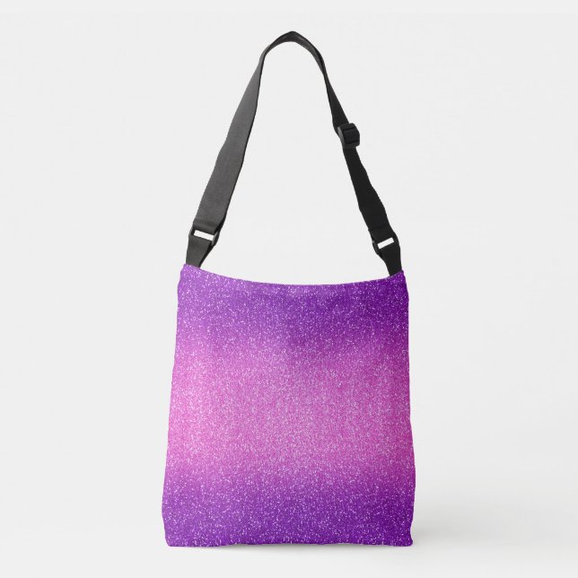 Sac de Parties scintillant Ombre Violet-Fuchsia (Devant)
