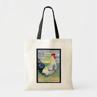 Sac de peinture de coq bonjour