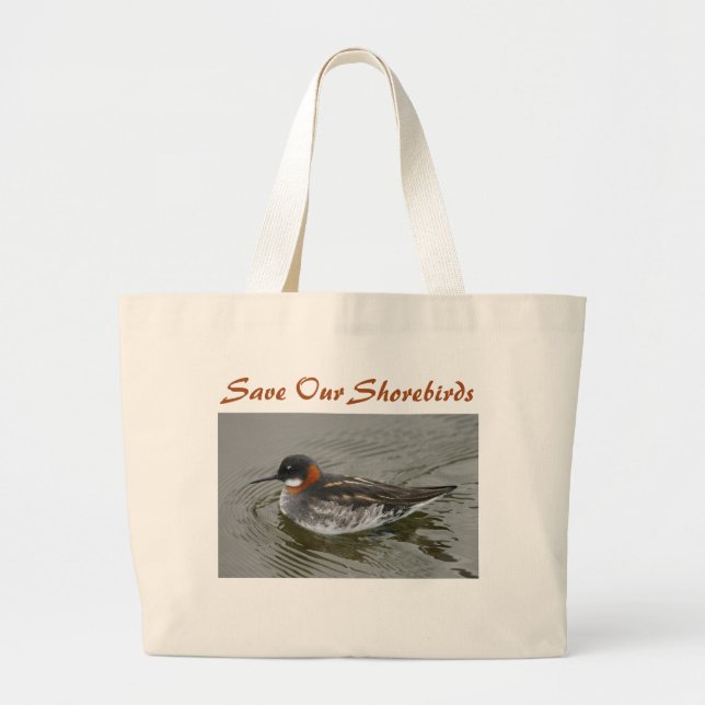 Sac de Phalarope à cou rouge par RoseWrites (Devant)