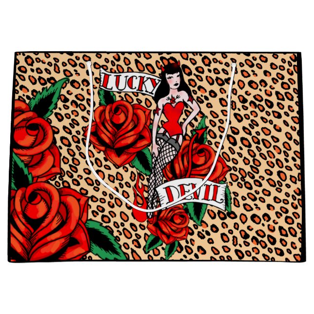 sac de pin-up de cadeau de rétro diable de (Devant)