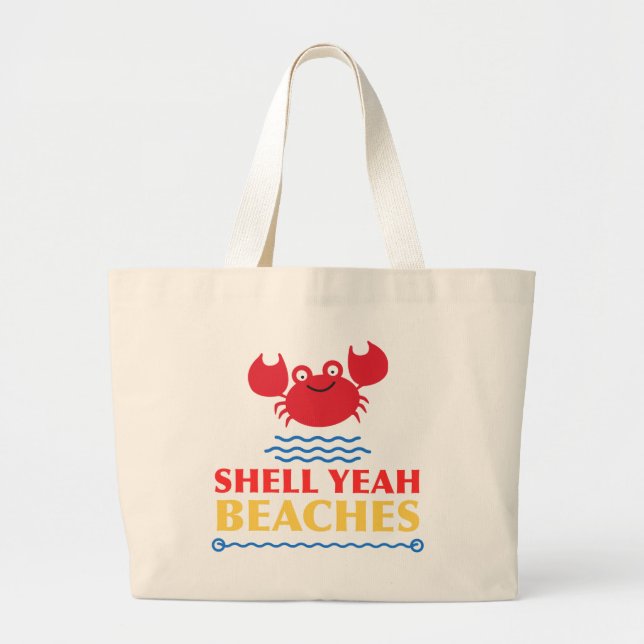 Sac de plage avec citation drôle d'été (Devant)