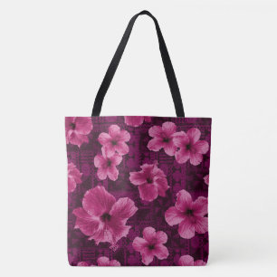 Sac de plage de Kalalau Tapa Tropical Hawaiian Hib