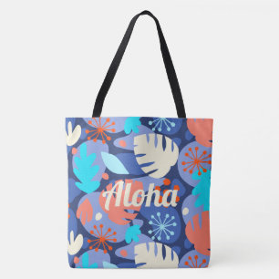 Sac de plage de Mod Monstera Leaf Hawaiian Tropica