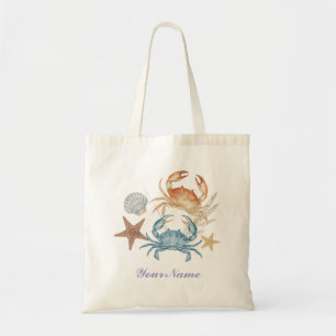 Sac de plage en aquarelle Trésors de l'océan