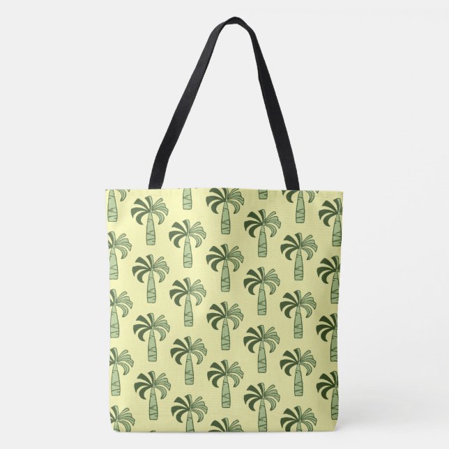 Sac de plage hawaïen vintage Pupule Palmier (Devant)