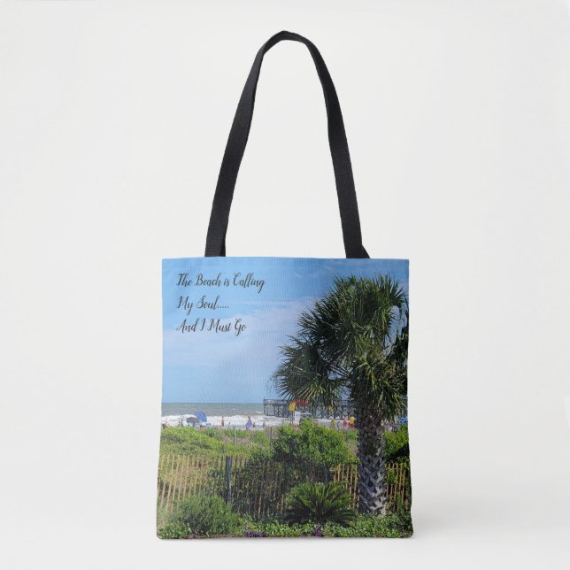 Sac de plage Palm Tree Fourre-tout (Devant)