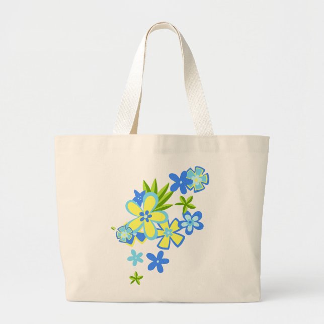 Sac de plage paradisiaque aux fleurs de Hula (Devant)