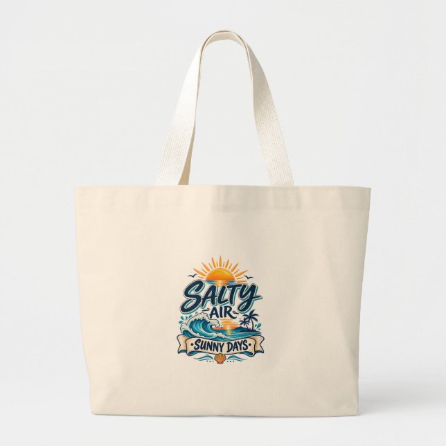 Sac de plage Salty Air Sunny Days (Devant)