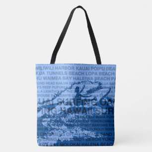 Sac de plage Surfing Hawaii Cutback Surfeur hawaïe