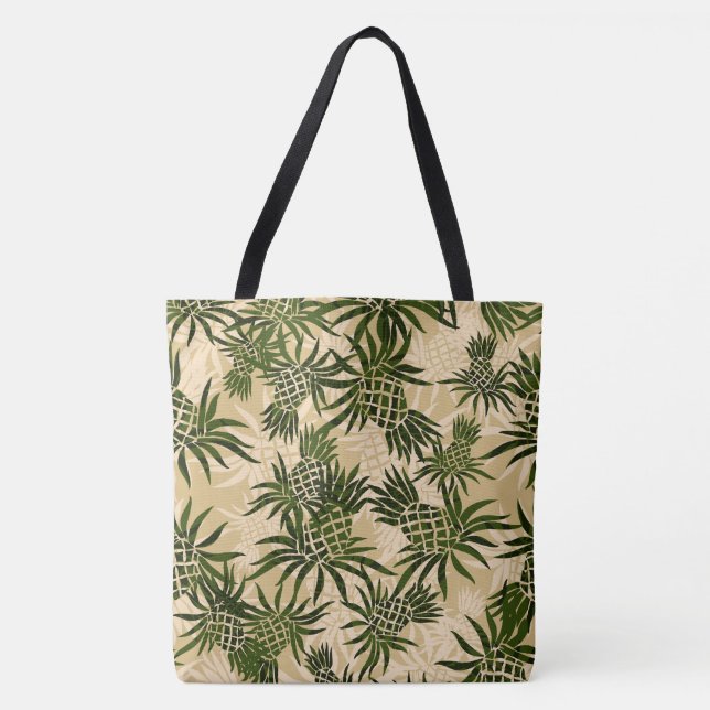 Sac de plage Tropical Hawaiian Camo à ananas (Devant)