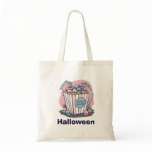 Sac de pop-corn d'Halloween effrayant