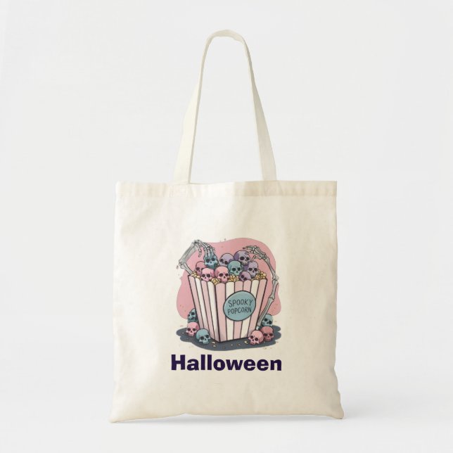 Sac de pop-corn d'Halloween effrayant  (Devant)