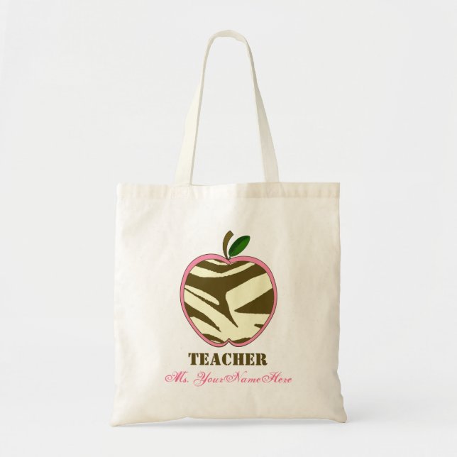 Sac de professeur - copie Brown Apple de zèbre (Devant)