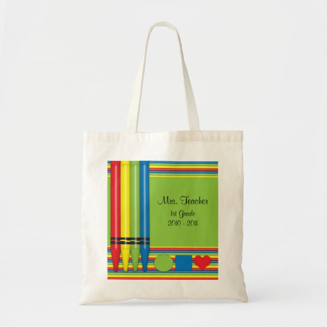 Sac de professeur de couleurs et des formes (Devant)