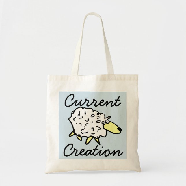 Sac de projet de dessin animé de mouton "Création  (Devant)