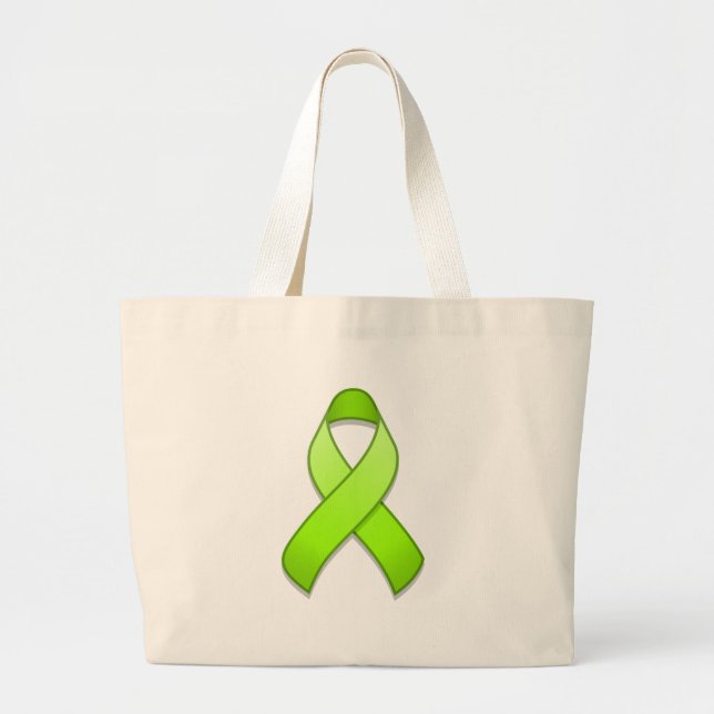 Sac de ruban de conscience de vert de chaux (Devant)