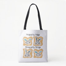 Sac de shopping ami lapin.